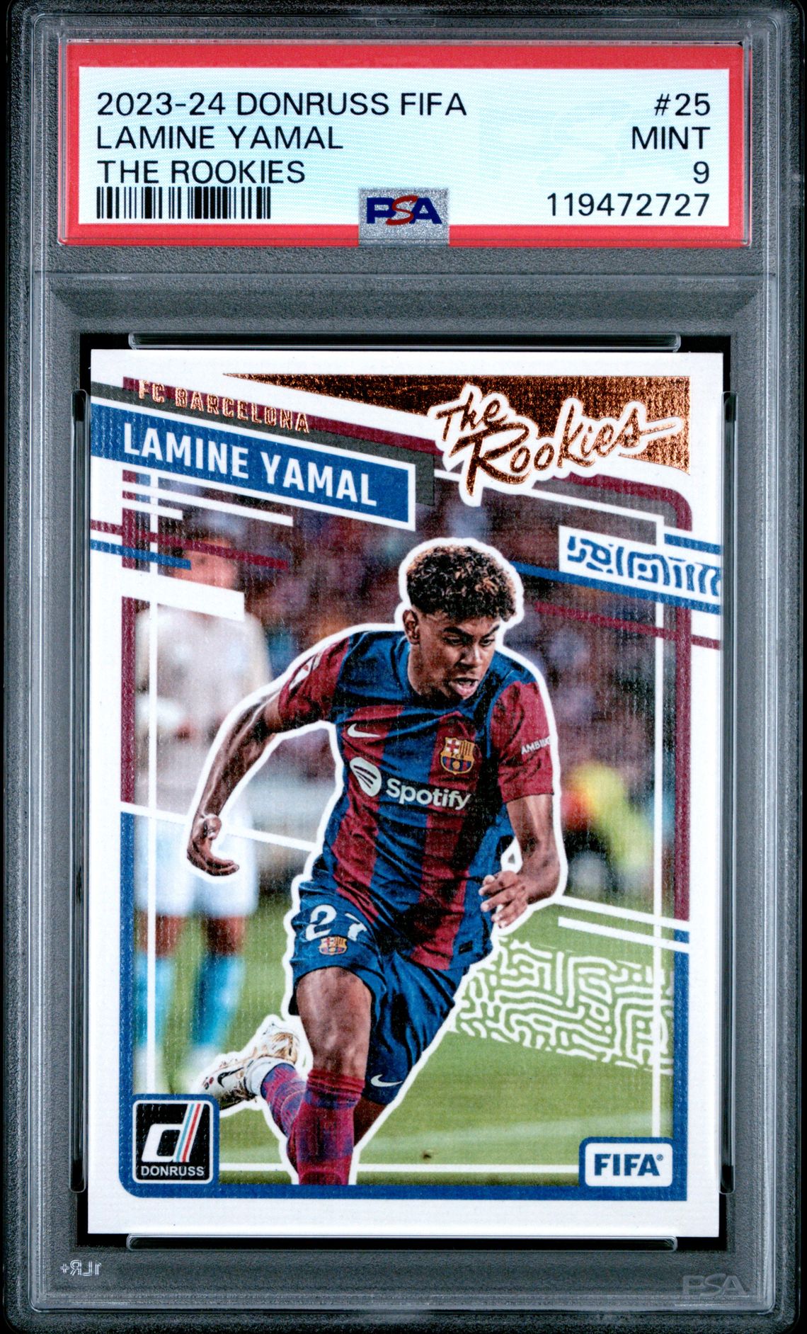 2023-24 Panini Donruss Fifa The Rookies Lamine Yamal #25 Mint 9 front