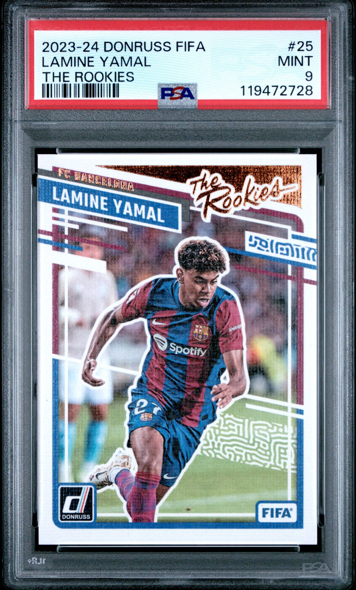 2023-24 Panini Donruss Fifa The Rookies Lamine Yamal #25 Mint 9 front
