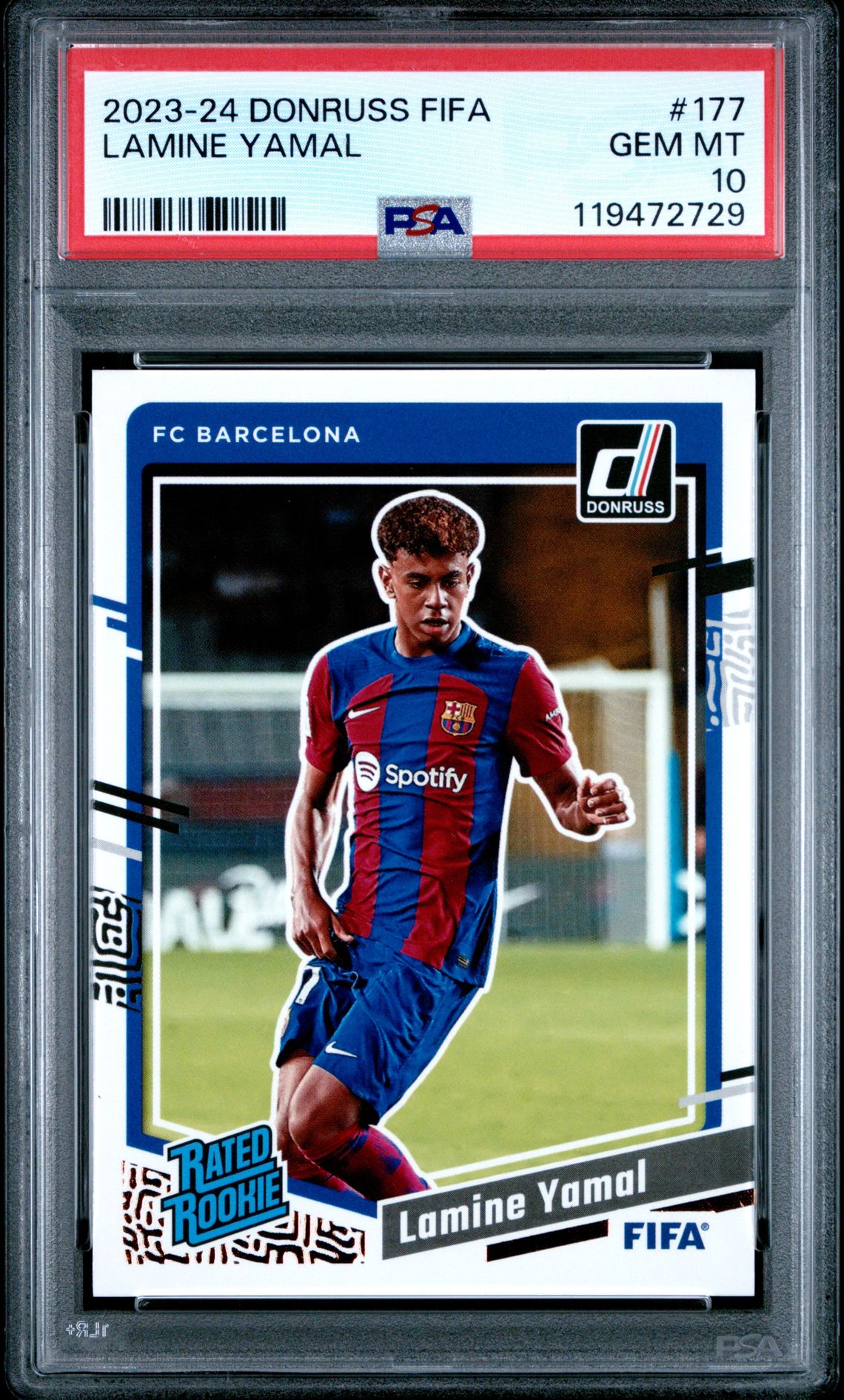 2023-24 Panini Donruss Fifa Lamine Yamal #177 Gem Mt 10 front