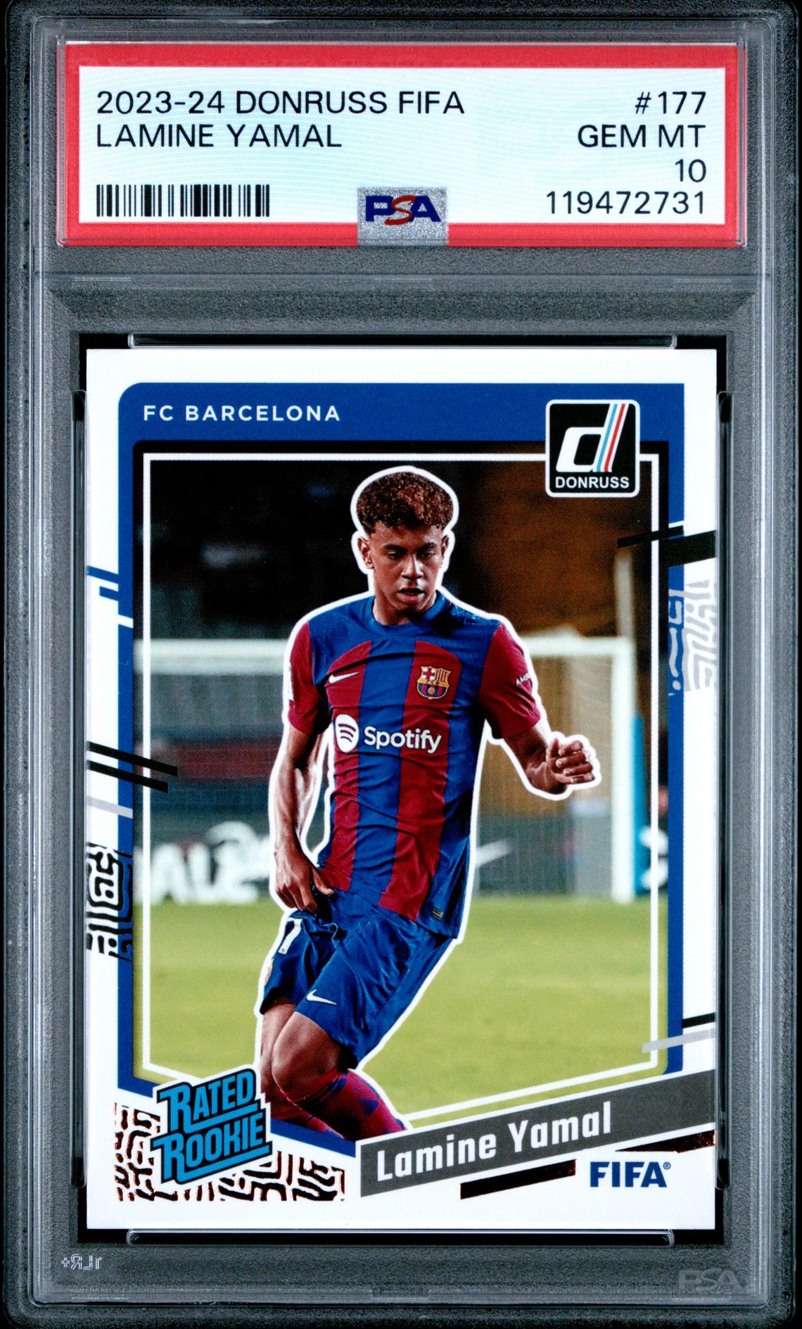 2023-24 Panini Donruss Fifa Lamine Yamal #177 Gem Mt 10 front