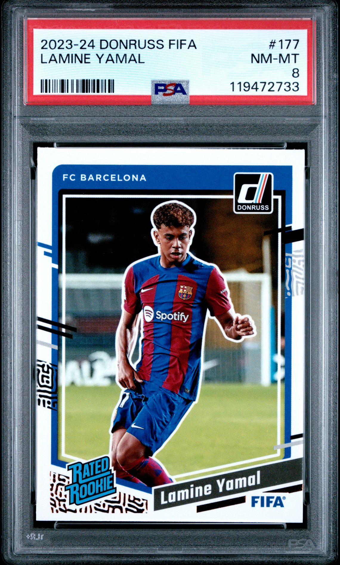 2023-24 Panini Donruss Fifa Lamine Yamal #177 Nm-Mt 8 front