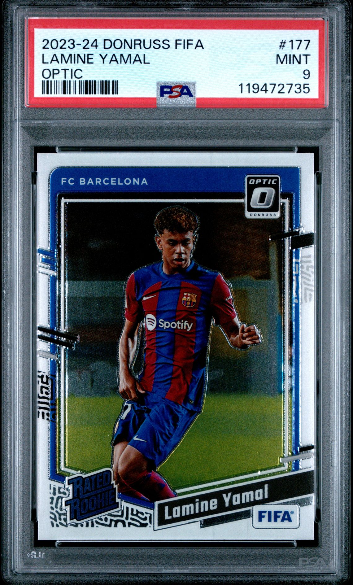 2023-24 Panini Donruss Fifa Lamine Yamal #177 (Optic) Mint 9 front