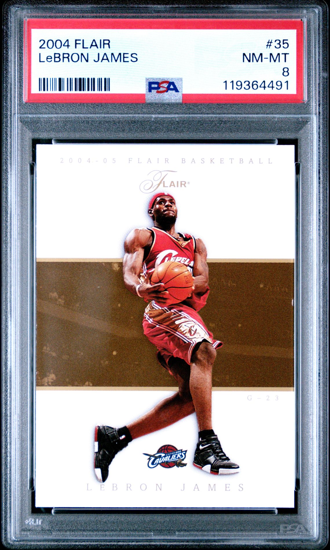 2004 Flair Lebron James #35 Nm-Mt 8 front