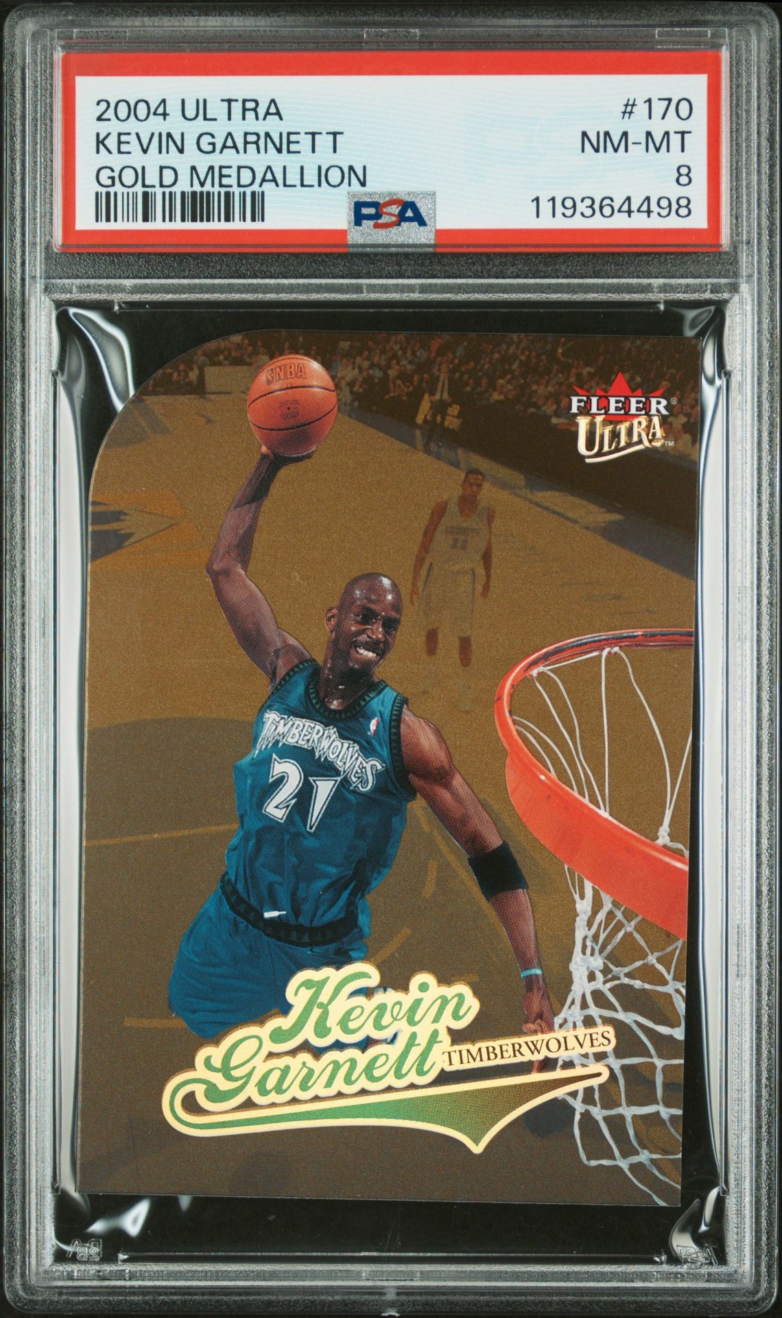 2004 Ultra Kevin Garnett #170 (Gold Medallion) Nm-Mt 8 front