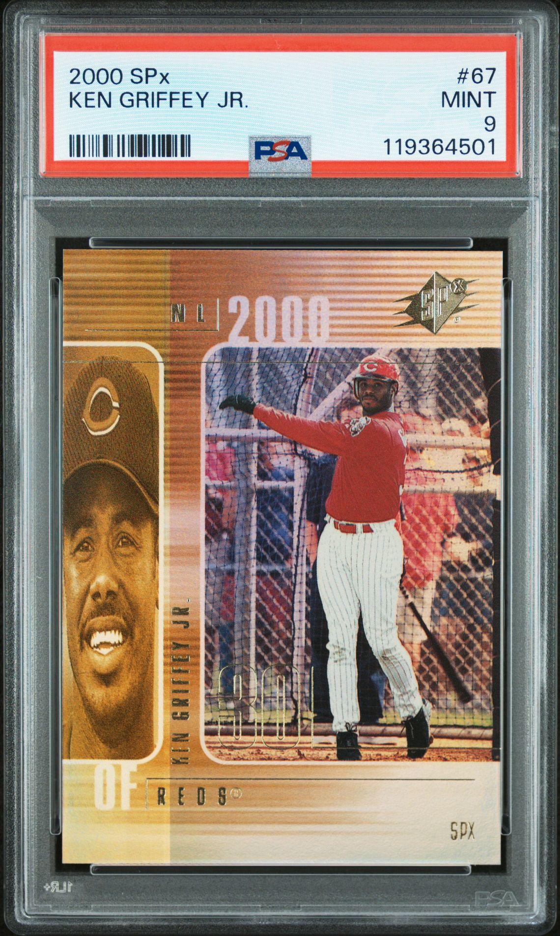 2000 Spx Ken Griffey Jr. #67 Mint 9 front