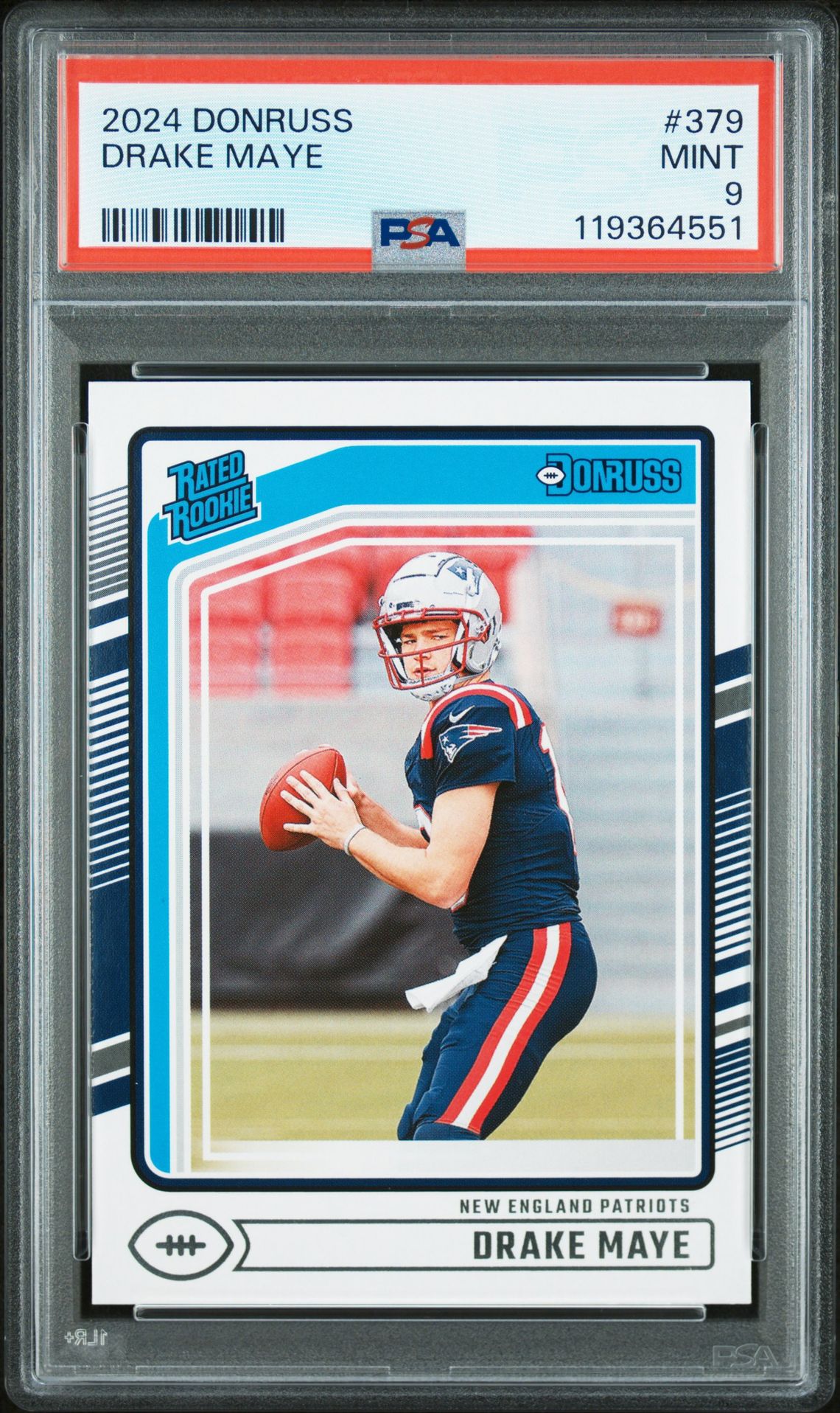 2024 Panini Donruss Drake Maye #379 Mint 9 front