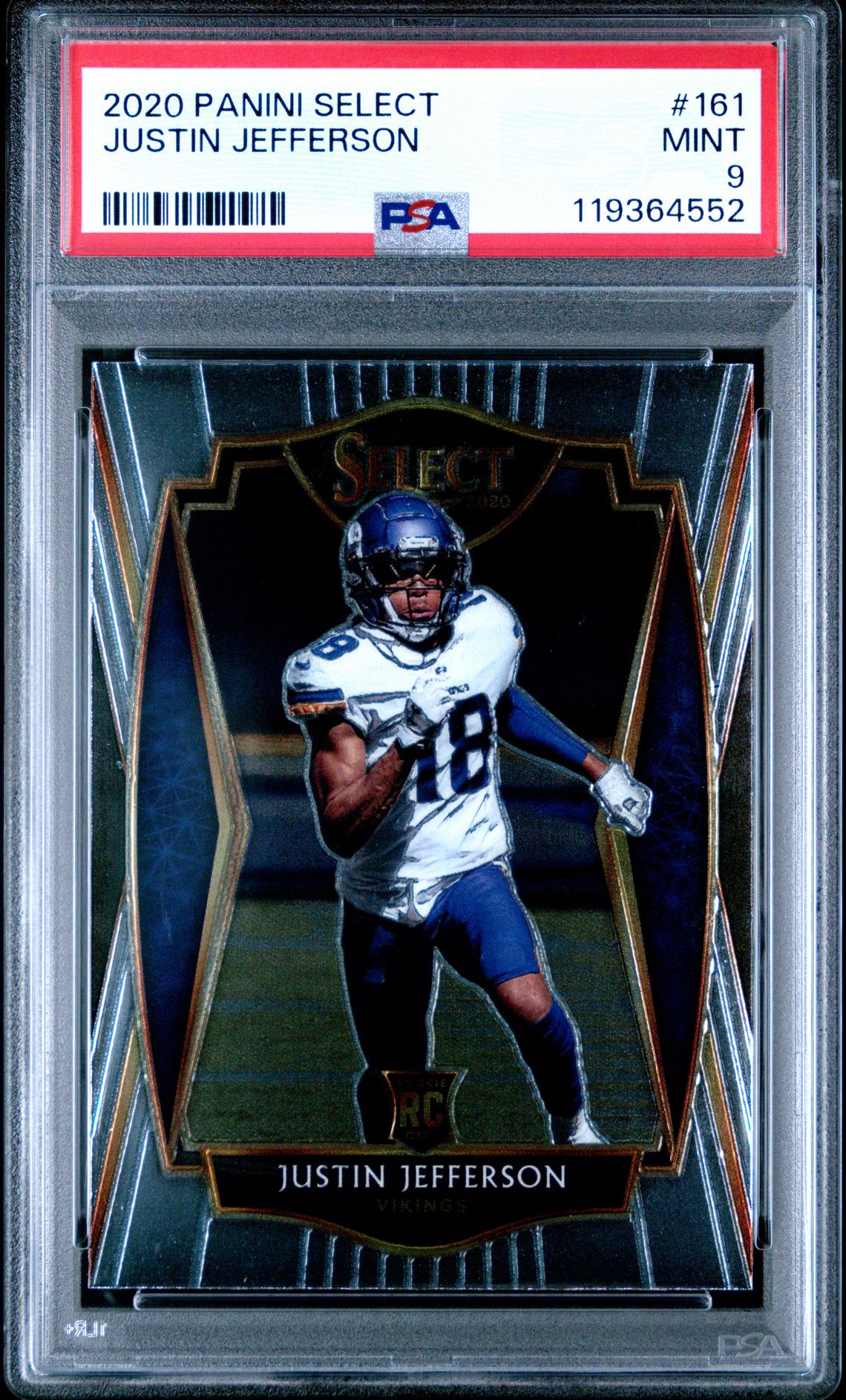 2020 Panini Select Justin Jefferson #161 Mint 9 front