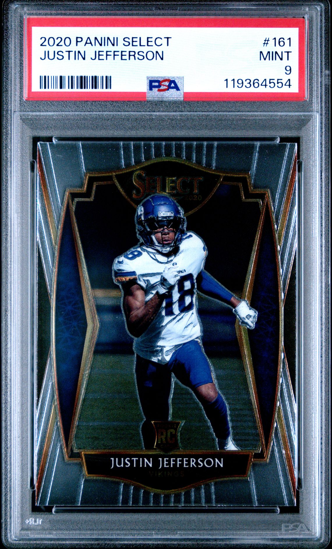 2020 Panini Select Justin Jefferson #161 Mint 9 front
