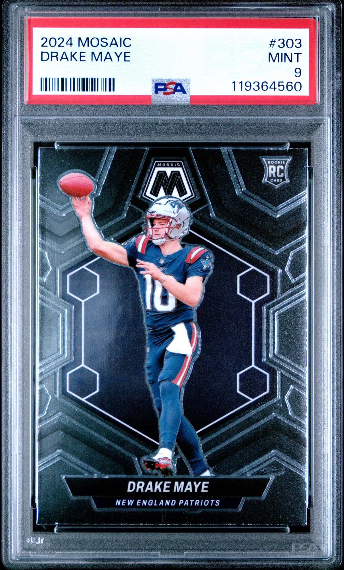 2024 Panini Mosaic Drake Maye #303 Mint 9 front