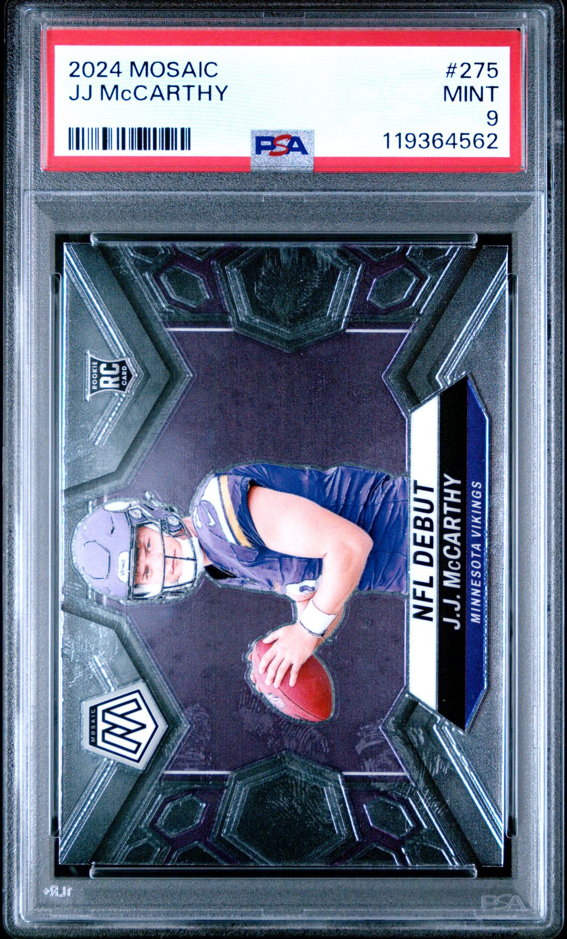 2024 Panini Mosaic Jj Mccarthy #275 Mint 9 front