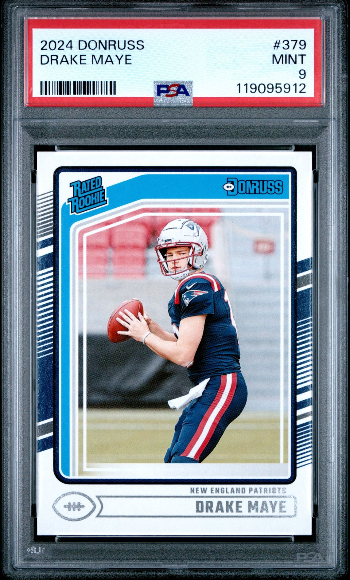 2024 Panini Donruss Drake Maye #379 Mint 9 front