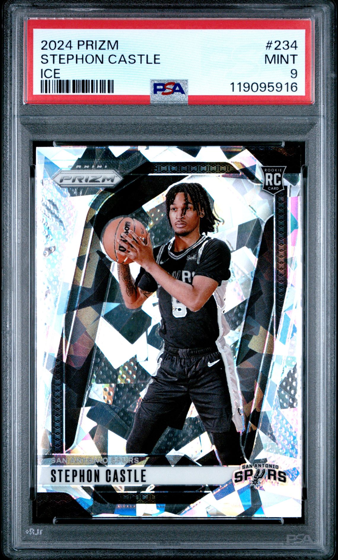 2024 Panini Prizm Stephon Castle #234 (Ice) Mint 9 front