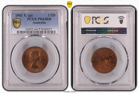 1961 Y. (p) 1/2D PR64RB