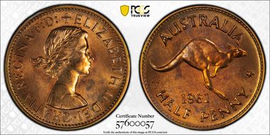 1961 Y. (p) 1/2D PR64RB