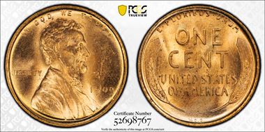 1909 VDB 1C MS65RD