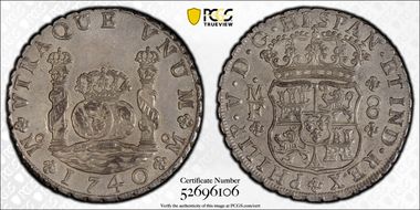 1740-Mo MF 8 R Calico-1456 Yon-M8-40 AU58