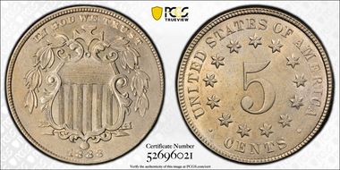 1883 5C Shield MS64