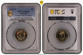 2023-C $2 Vietnam War Colorized MS69