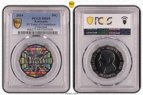 2024 50C 50 Years of Countdown Colorized MS69