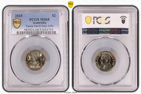 2025 $2 Tassie Devil Joey AlBr MS68