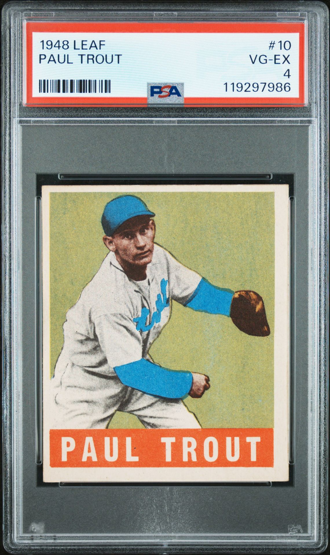 1948 Leaf LEAF #10 Paul Trout front