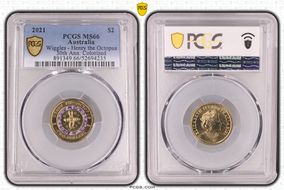 2021 $2 Wiggles - Henry the Octopus 30th Ann. Colorized MS66