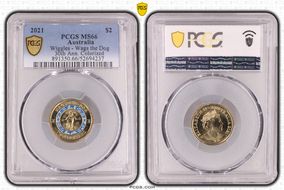 2021 $2 Wiggles - Wags the Dog 30th Ann. Colorized MS66