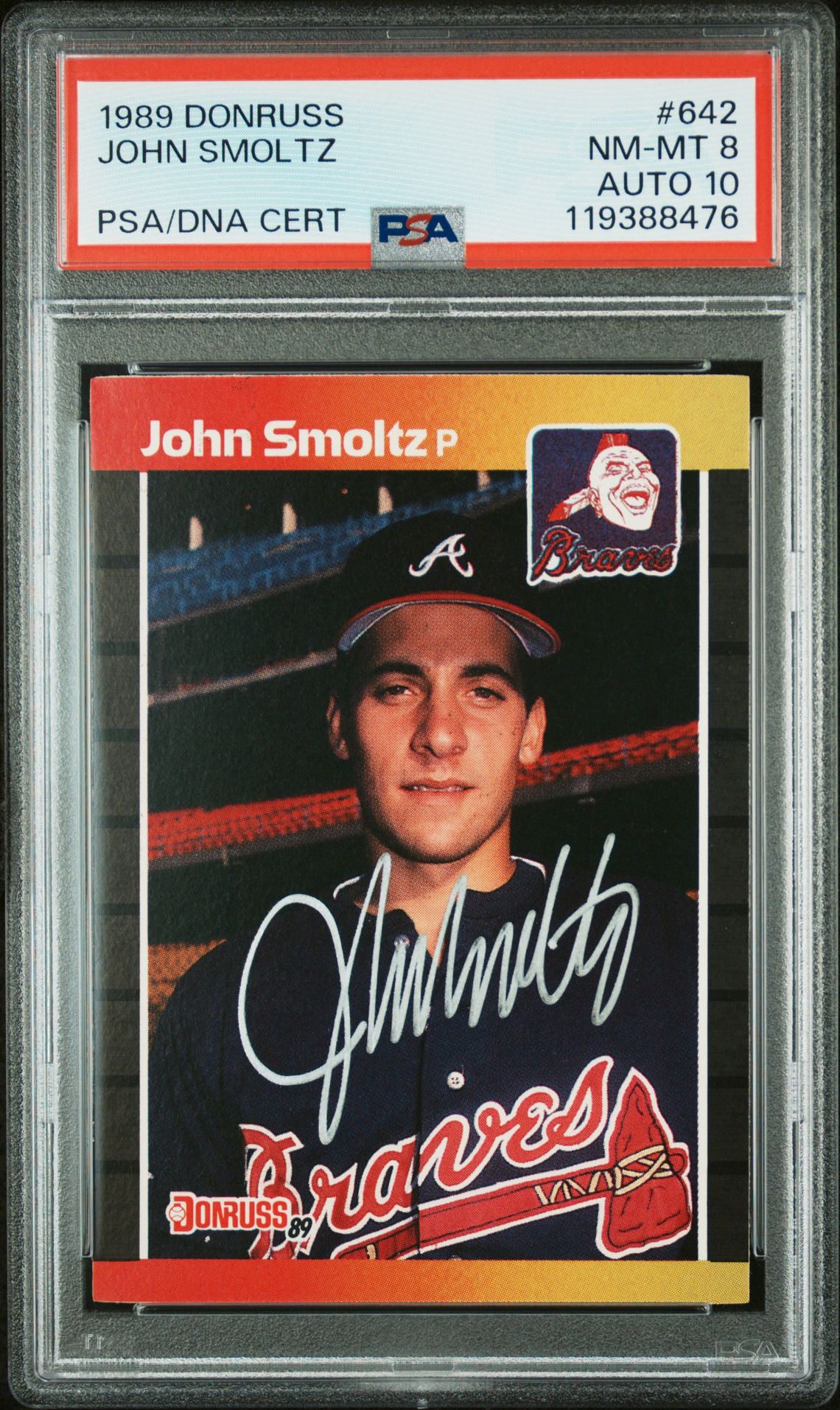 1989 Donruss John Smoltz #642 Nm-Mt 8 front