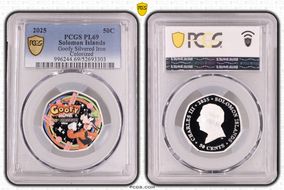 2025 50C Goofy Silvered Iron Colorized PL69
