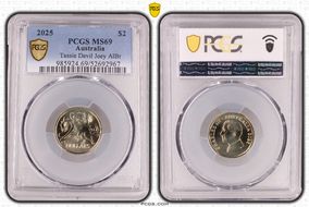 2025 $2 Tassie Devil Joey AlBr MS69