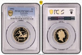 1992 $1 Olympics PR70DCAM