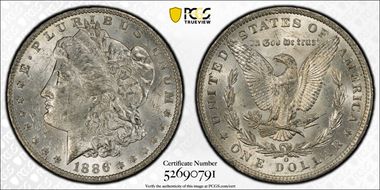 1886-O $1 MS61