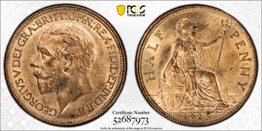 1925 1/2D S-4057 Modified Effigy MS65RB