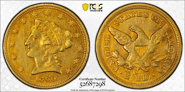 1860-C $2.50 XF45