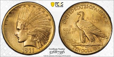 1911-D $10 MS66