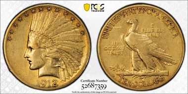 1912-S $10 VF30