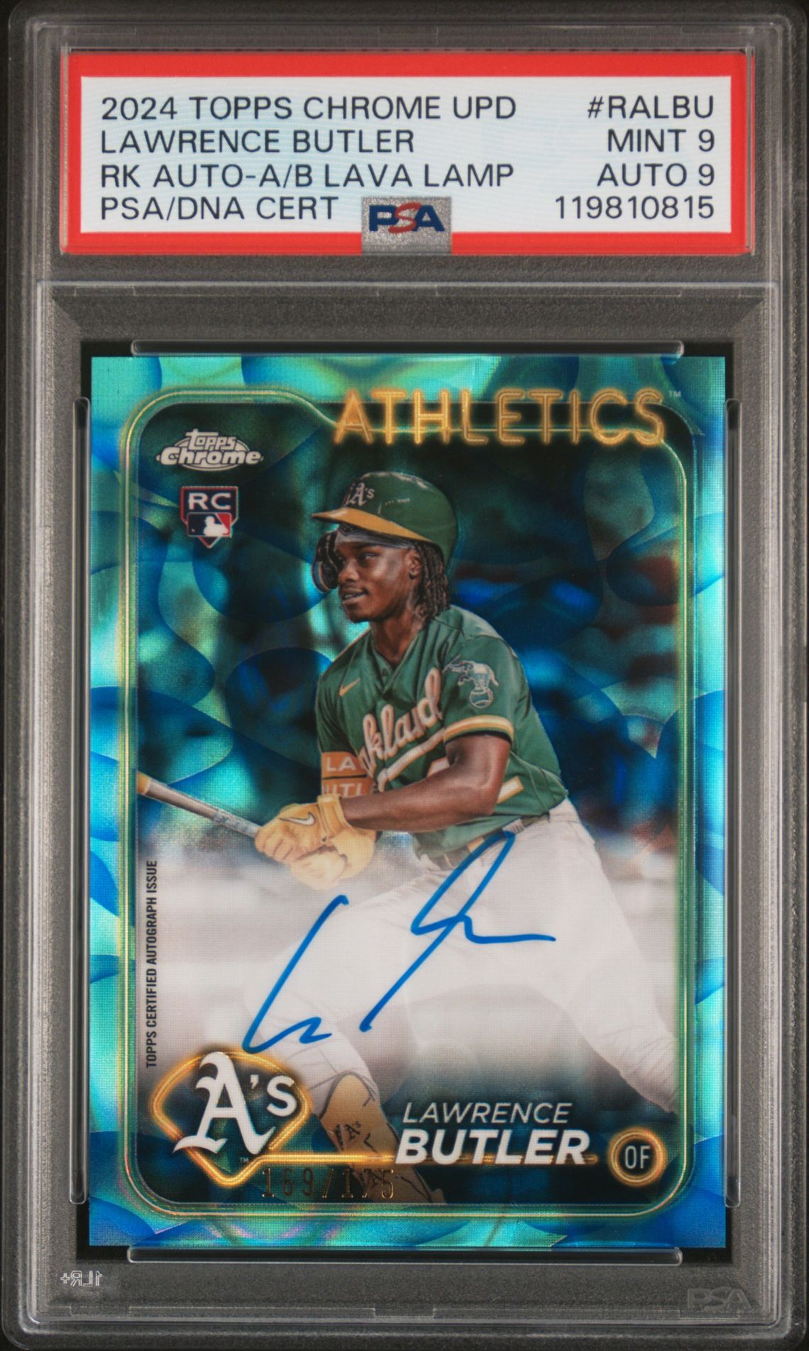 2024 Bowman TOPPS CHROME UPDATE CHROME ROOKIE AUTOGRAPHS RK AUTO-A/B LAVA LAMPCertificationPrimary Signer (1 Signer)LAWRENCE BUTLER #RALBU Lawrence Butler front
