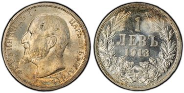 1913 Lev KM-31  Ag MS64