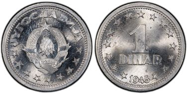 1945 P Dinar RM-R92 Al SP64