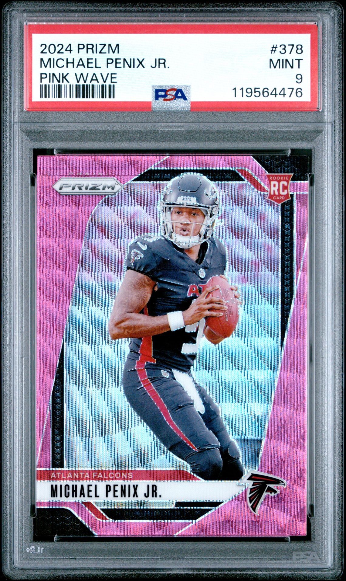 2024 Panini PANINI PRIZM GREEN WAVE #378 Michael Penix Jr. front