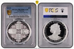 2022 £2 Gothic Crown 2oz Ag PR70DCAM