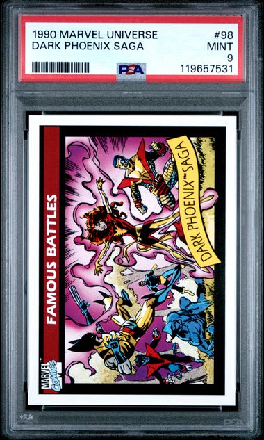 1990 Impel Marvel Universe #98 Dark Phoenix Saga front