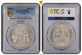 1886-A Piastre Lec-267 MS62