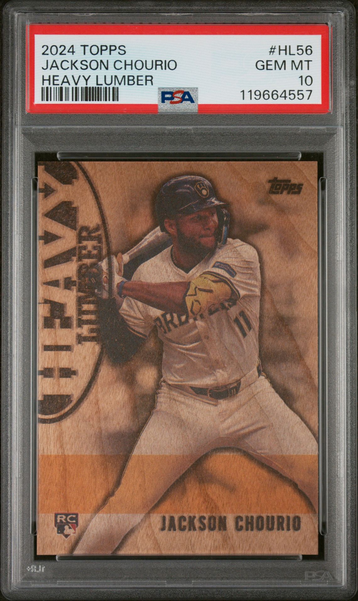 2024 Topps TOPPS HEAVY LUMBER UPDATE #HL56 Jackson Chourio front