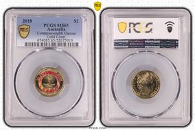 2018 $2 Commonwealth Games Gold Coast MS65