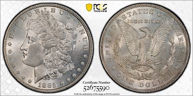 1885 $1 MS64