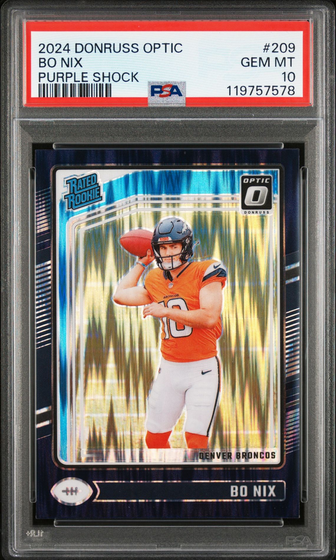 2024 Panini PANINI DONRUSS OPTIC HOLO #209 Bo Nix front
