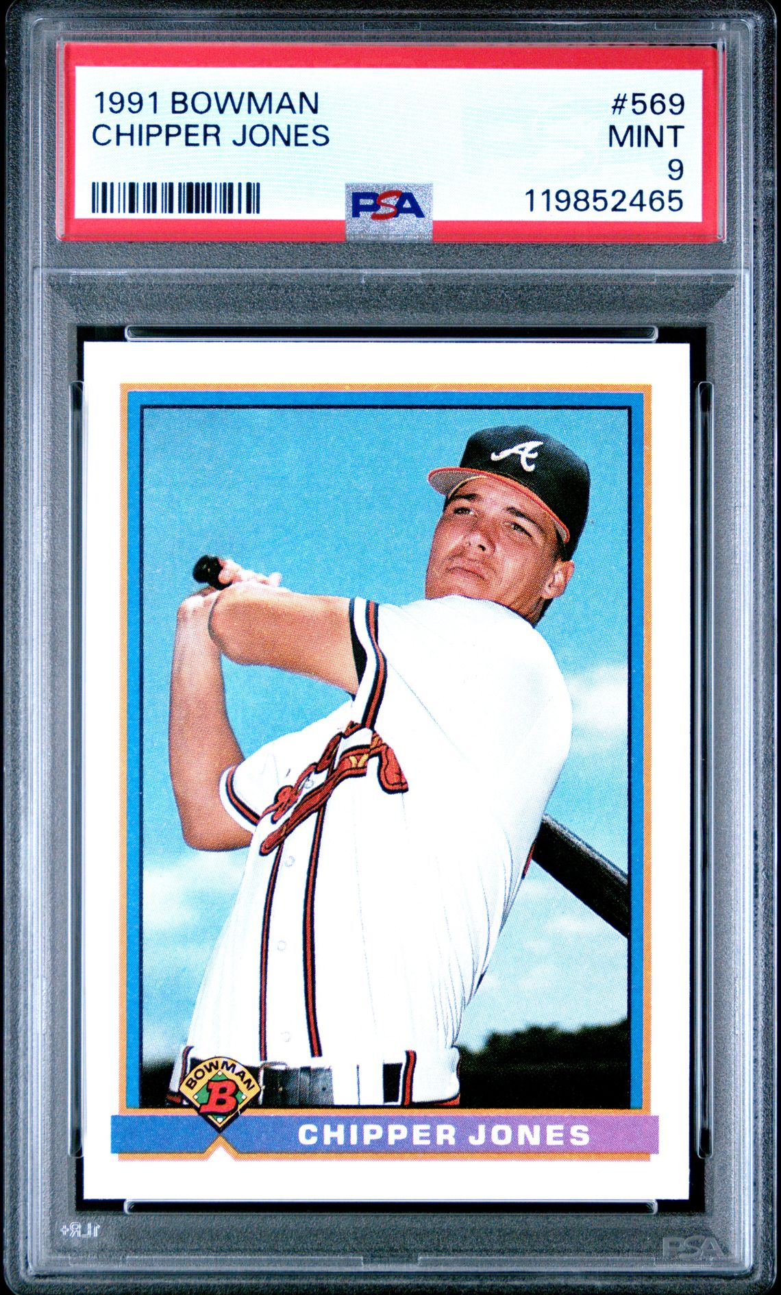 1991 Bowman BOWMAN #569 Chipper Jones front