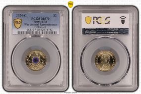 2024-C $2 War Animal Remembrance Colorized MS70