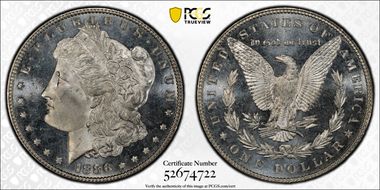1886 $1 MS66DMPL